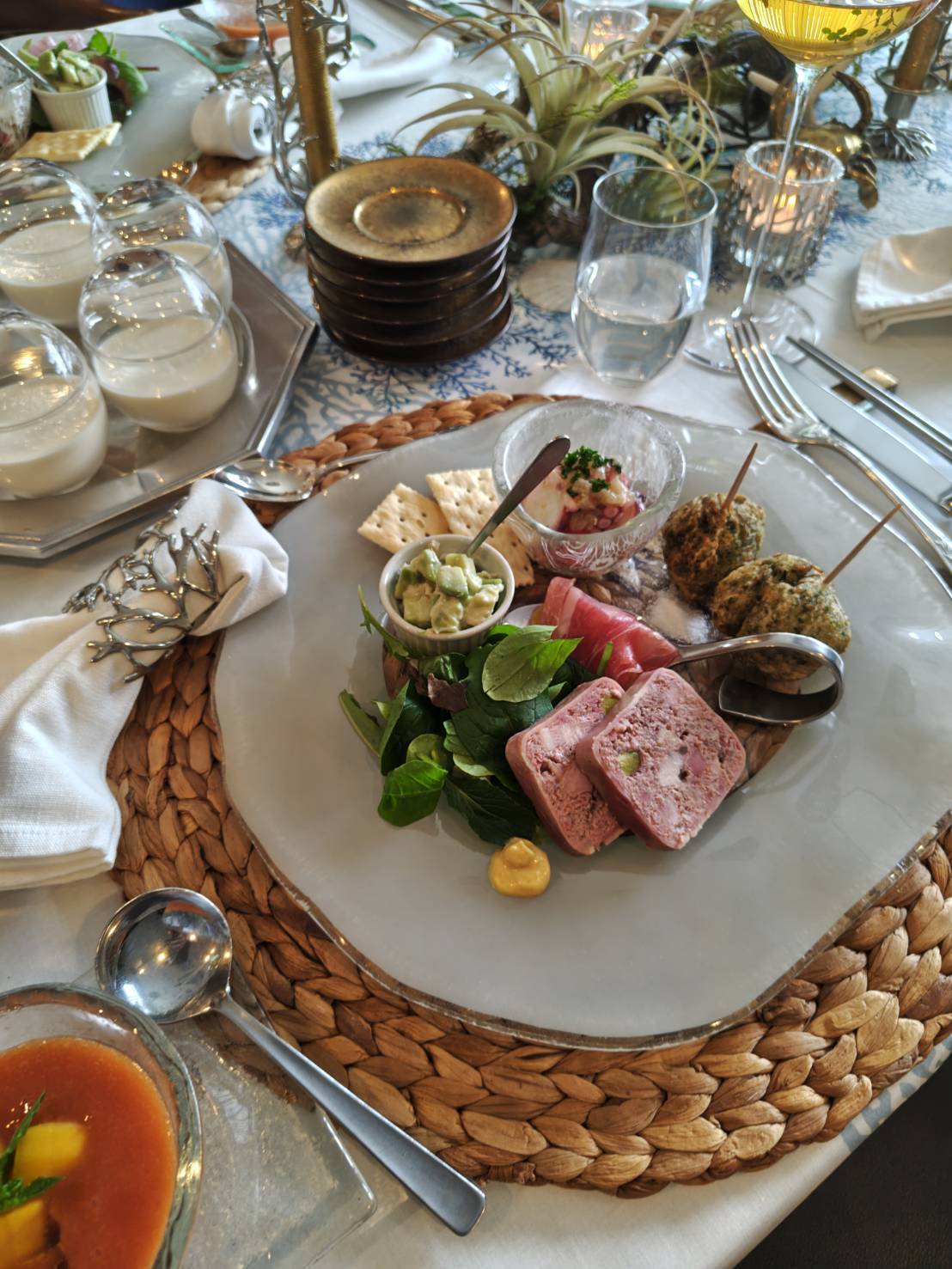 夏レッスンの完成した料理