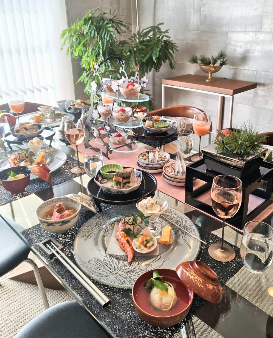 Natural Dining教室でのテーブルコーディネートレッスン風景